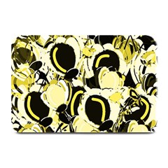 Yellow Abstract Garden Plate Mats