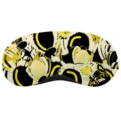 Yellow Abstract Garden Sleeping Masks