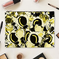 Yellow Abstract Garden Cosmetic Bag (xl) by Valentinaart