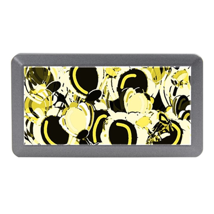 Yellow abstract garden Memory Card Reader (Mini)