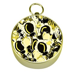 Yellow Abstract Garden Gold Compasses