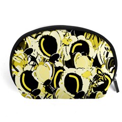 Yellow Abstract Garden Accessory Pouches (large)  by Valentinaart