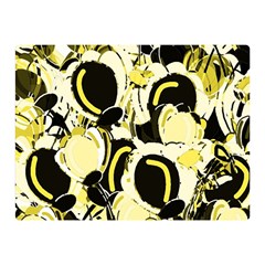 Yellow Abstract Garden Double Sided Flano Blanket (mini) 