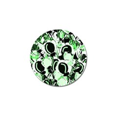 Green Abstract Garden Golf Ball Marker (4 Pack)