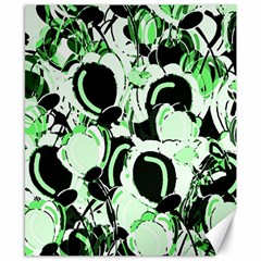 Green Abstract Garden Canvas 8  X 10  by Valentinaart