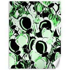 Green Abstract Garden Canvas 12  X 16  