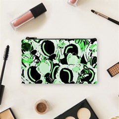 Green Abstract Garden Cosmetic Bag (small) 