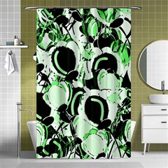 Green Abstract Garden Shower Curtain 48  X 72  (small) 