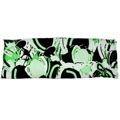 Green Abstract Garden Body Pillow Case (dakimakura) by Valentinaart