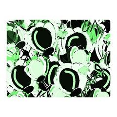 Green Abstract Garden Double Sided Flano Blanket (mini)  by Valentinaart