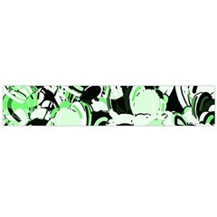 Green Abstract Garden Flano Scarf (large)