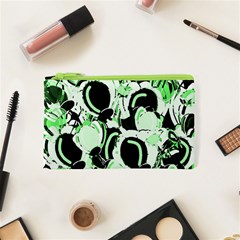 Green Abstract Garden Cosmetic Bag (xs)