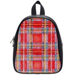 Checkered Design School Bags (Small)  Front