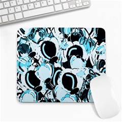 Blue Abstract  Garden Large Mousepads by Valentinaart