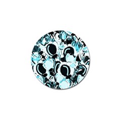 Blue Abstract  Garden Golf Ball Marker by Valentinaart