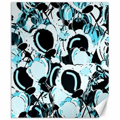 Blue Abstract  Garden Canvas 8  X 10 