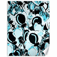 Blue Abstract  Garden Canvas 18  X 24  