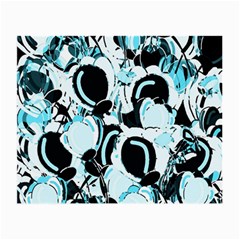 Blue Abstract  Garden Small Glasses Cloth (2-side)