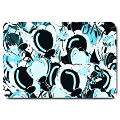 Blue Abstract  Garden Large Doormat 