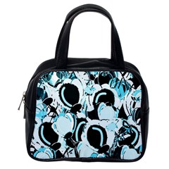 Blue Abstract  Garden Classic Handbags (one Side) by Valentinaart