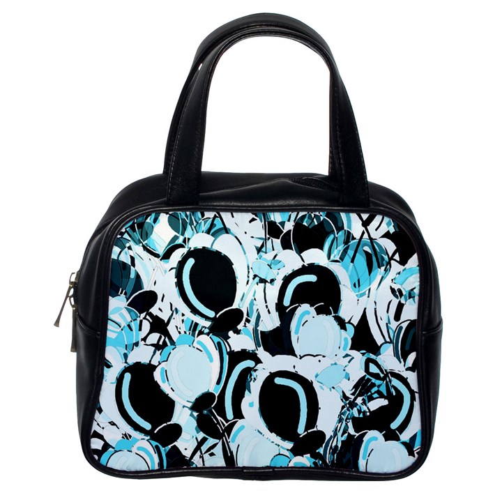 Blue abstract  garden Classic Handbags (One Side)