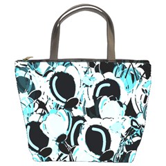 Blue Abstract  Garden Bucket Bags