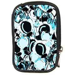 Blue Abstract  Garden Compact Camera Cases by Valentinaart