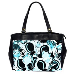 Blue Abstract  Garden Office Handbags (2 Sides) 