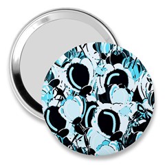 Blue Abstract  Garden 3  Handbag Mirrors by Valentinaart