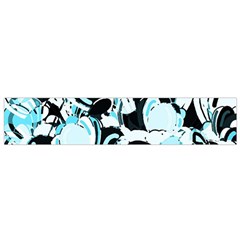 Blue Abstract  Garden Flano Scarf (small)