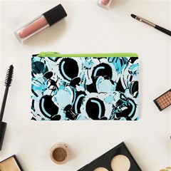 Blue Abstract  Garden Cosmetic Bag (xs) by Valentinaart