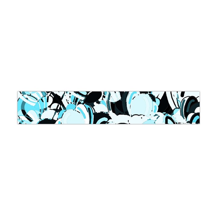 Blue abstract  garden Flano Scarf (Mini)