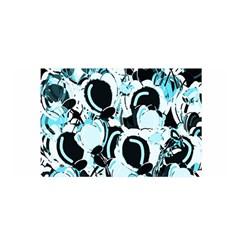 Blue Abstract  Garden Satin Wrap