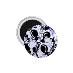 Blue Abstract Floral Design 1 75  Magnets by Valentinaart