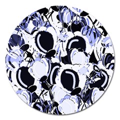 Blue Abstract Floral Design 