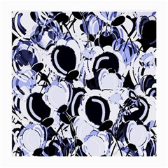 Blue Abstract Floral Design Medium Glasses Cloth (2-side)