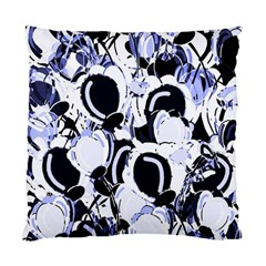 Blue Abstract Floral Design Standard Cushion Case (one Side)