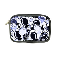 Blue Abstract Floral Design Coin Purse