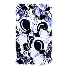 Blue Abstract Floral Design Memory Card Reader