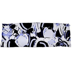 Blue Abstract Floral Design Body Pillow Case (dakimakura) by Valentinaart