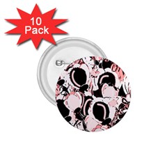 Pink Abstract Garden 1 75  Buttons (10 Pack)