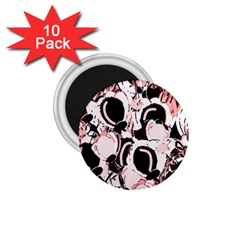 Pink Abstract Garden 1 75  Magnets (10 Pack) 