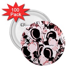 Pink Abstract Garden 2 25  Buttons (100 Pack) 