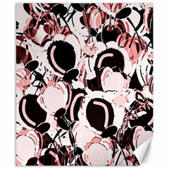 Pink Abstract Garden Canvas 8  X 10 