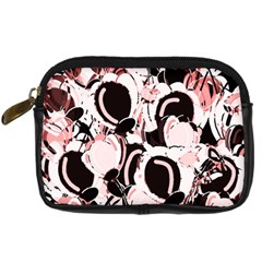 Pink Abstract Garden Digital Camera Cases by Valentinaart