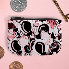 Pink Abstract Garden Mini Coin Purses by Valentinaart