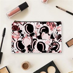 Pink Abstract Garden Cosmetic Bag (medium) 