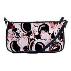 Pink Abstract Garden Shoulder Clutch Bags