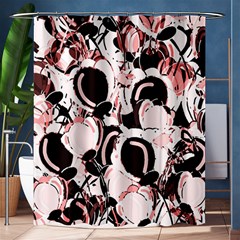 Pink Abstract Garden Shower Curtain 60  X 72  (medium) 