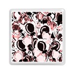 Pink abstract garden Memory Card Reader (Square)  Front